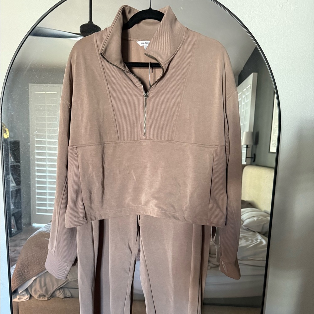 Women's Tan sweat suit from Athleta - worn 1 time